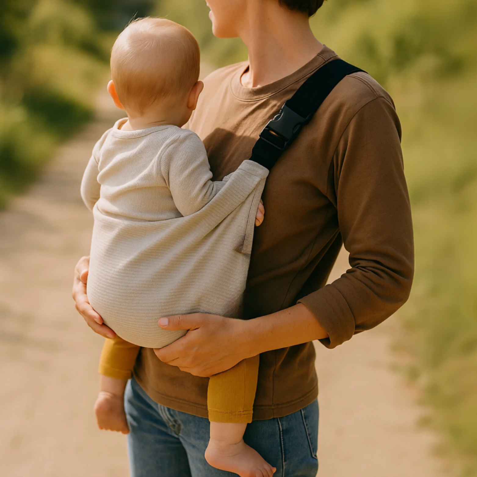 Porte-bébé - Écharpe de Portage Moderne et Sécuritaire
