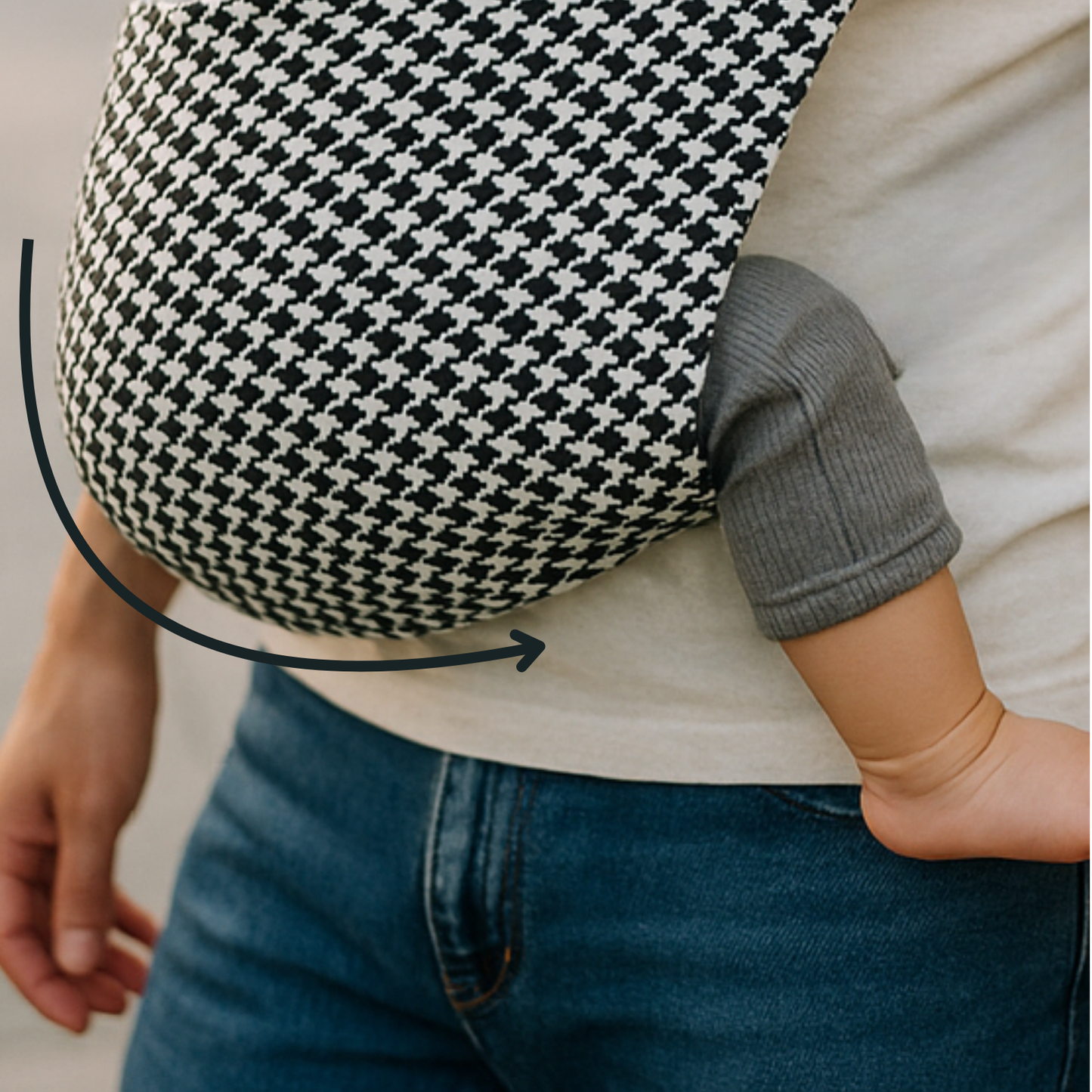 Porte-bébé - Écharpe de Portage Moderne et Sécuritaire